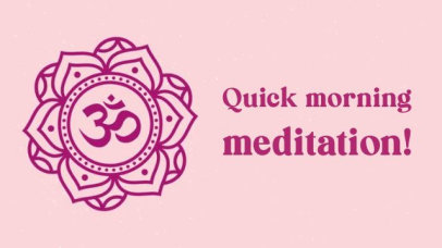 Tutorial Intro Video Creator for a Yoga Meditation Routine