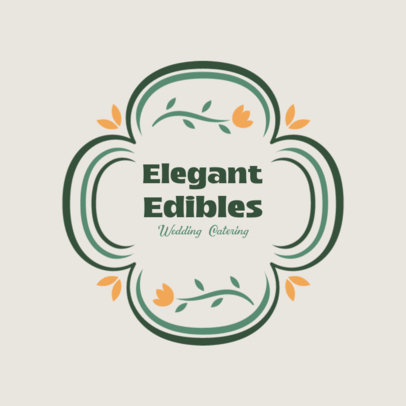 Online Logo Template for a Professional Wedding Catering Service