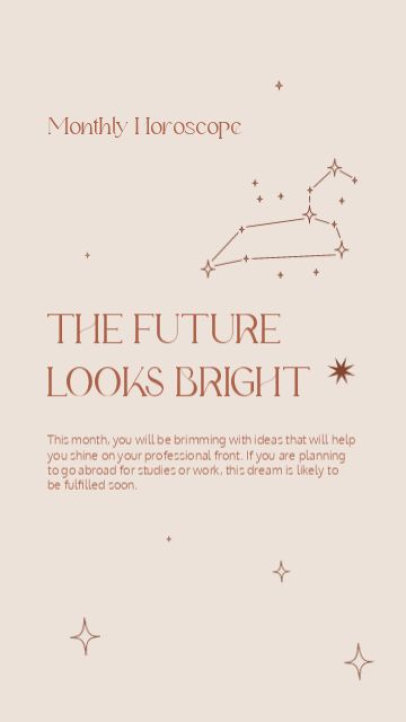 Horoscope-Themed Instagram Story Video Generator Featuring a Quote 6774