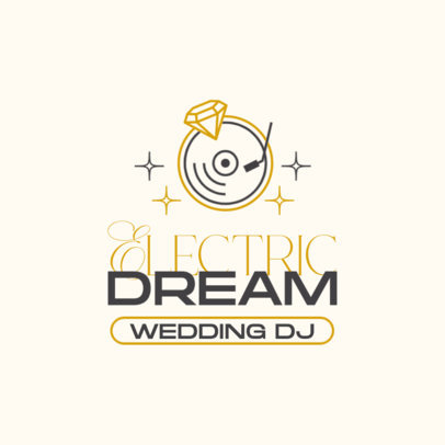Wedding Logo Maker for a DJ Service 5908