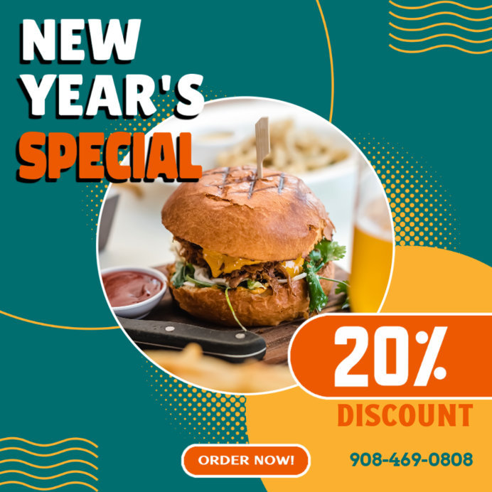 Placeit - Instagram Post Template for Restaurants' Special Events