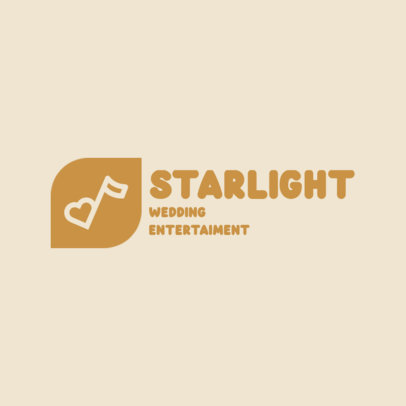 Wedding-Themed Logo Maker for an Entertainment Service 5907