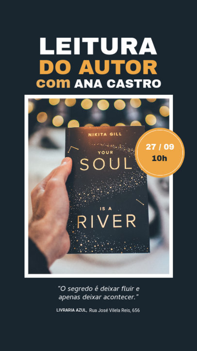 Instagram Story Template to Share a Book Launch