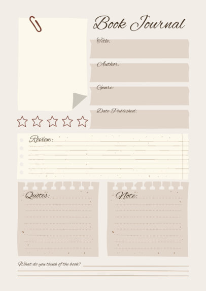 Modern Planner Creator for a Book Journal