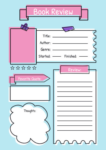 Planner Design Generator with a Juvenile Aesthetic for a Book Review