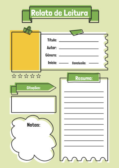 Planner Design Maker for a Book Summary Featuring a Colorful Layout