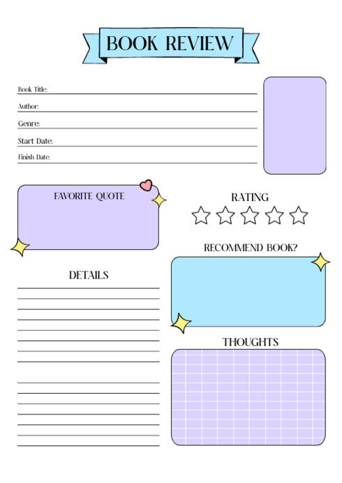 Placeit - Literature Planner Design Maker for a Book Review