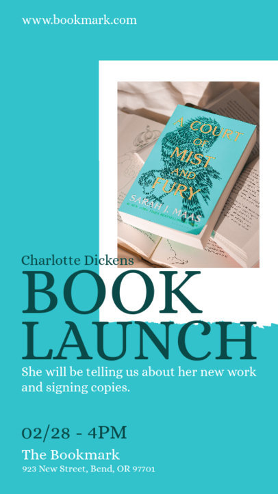 Instagram Story Template for an Upcoming Book Launch Event