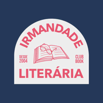 Online Logo Template for a Book Club 