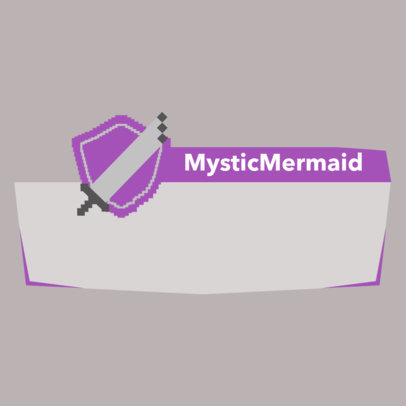 Roblox-Inspired Twitch Alert Box Generator Featuring a Shield Graphic