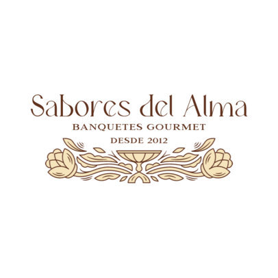 Logo Maker for a Wedding Catering Service Featuring Elegant Graphics