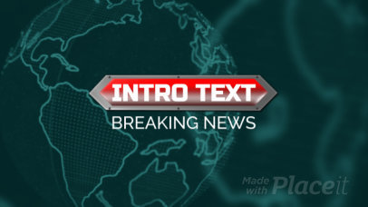 AI-Themed Intro Video Generator for Breaking News