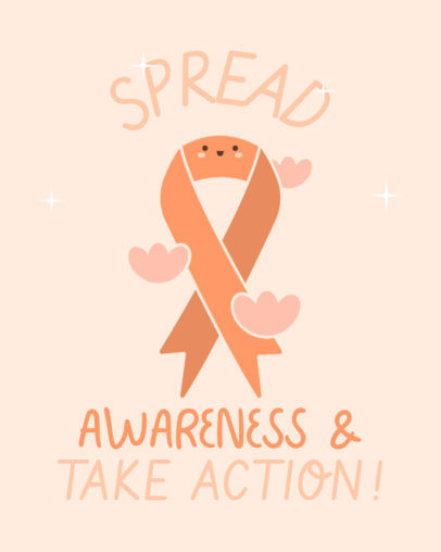Instagram Post Maker to Spread Cancer Awareness With a Cute Ribbon Graphic