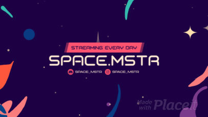Twitch Screen Video Maker Featuring Colorful Animations