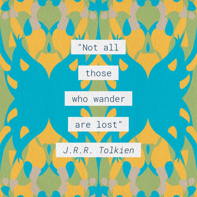 Social Media Image Maker for a Colorful Quote Post