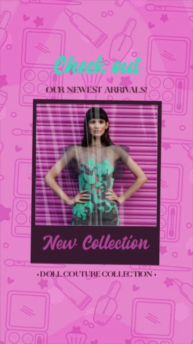Promotional Instagram Story Video Template With a Barbie-Inspired Theme