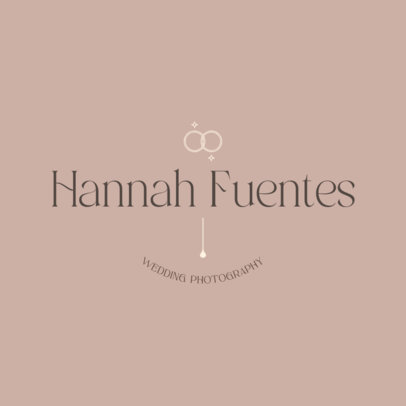 Simple Logo Generator with Intertwined Rings for a Wedding Photographer
