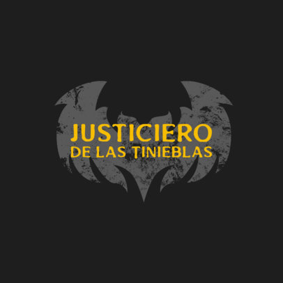 Gaming Logo Generator Featuring a Graphic Inspired by Batman Comics