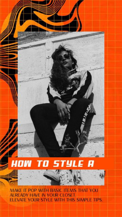 Instagram Story Video Creator for a Fashion Vlogger with Styling Ideas 6824