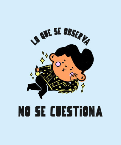 Music T-Shirt Design Template for Juanga-Inspired Fanatics