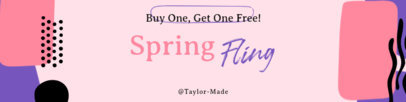 Etsy Banner Creator Promoting a Spring-Themed BoGo Offer  6367c-el1