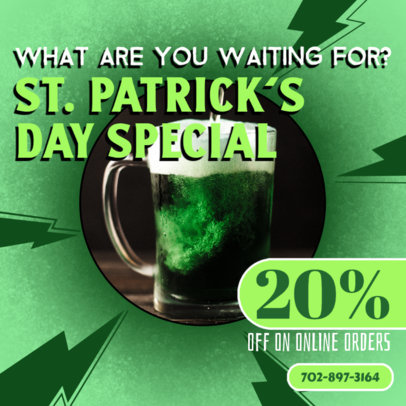 Instagram Post Generator with a St Patrick's Day-Themed Discount 5904b