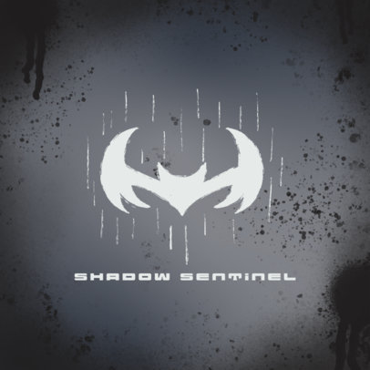 Gaming Logo Creator Featuring an Abstract Bat Symbol