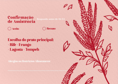 RSVP Card Maker for a Wedding Event Featuring a Modern Style