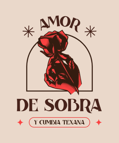 Quote T-Shirt Design Generator Featuring an Inspired Lyric From Selena