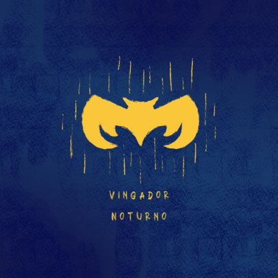 Gaming Logo Maker Featuring a Graphic Inspired by the Bat Signal 5924h