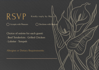 RSVP Card Generator for a Wedding Party With a Nice Aesthetic
