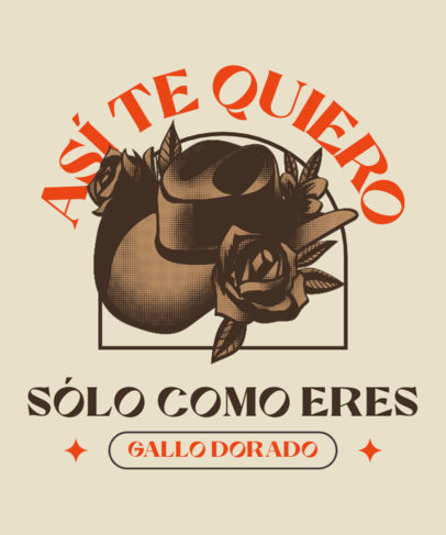 Music T-Shirt Design Maker for Valentin Elizalde-Inspired Fanatics 5683h