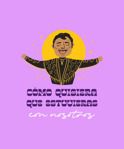 Lyric-Themed T-Shirt Design Creator Featuring a Juanga-Inspired Graphic
