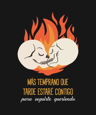 T-Shirt Design Maker Featuring a Juanga-Inspired Song Lyric