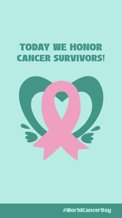 Instagram Story Template to Honor Cancer Survivors 2173j-5692