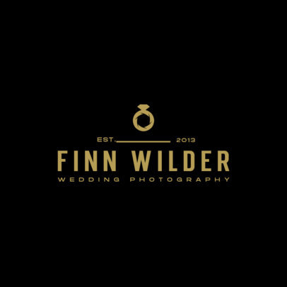 Professional Photography Service Logo Generator with a Ring Icon