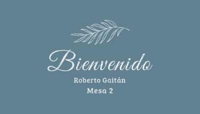 Elegant Guest Place Card Generator for a Wedding Ceremony