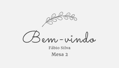 Welcome-Themed Guest Place Card Template for a Wedding 5921g