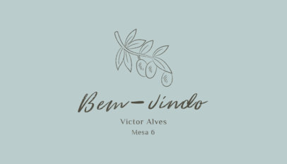 Guest Place Card Maker for a Wedding With a Welcome Message 5921h