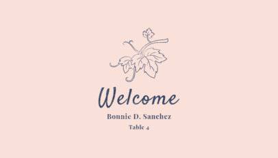 Guest Place Card Generator for a Wedding Featuring a Minimalist Aesthetic