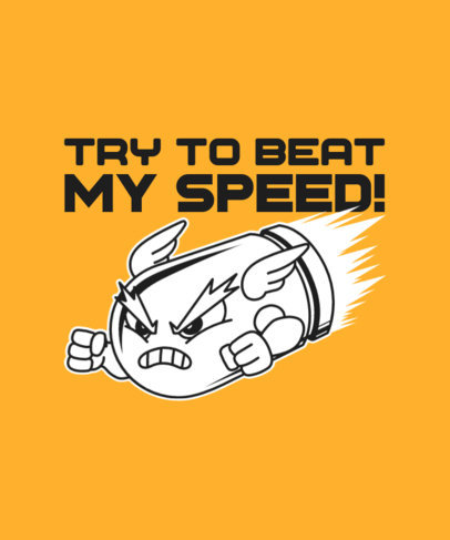 T-Shirt Design Generator Featuring a Mario Kart-Inspired Character 5688c