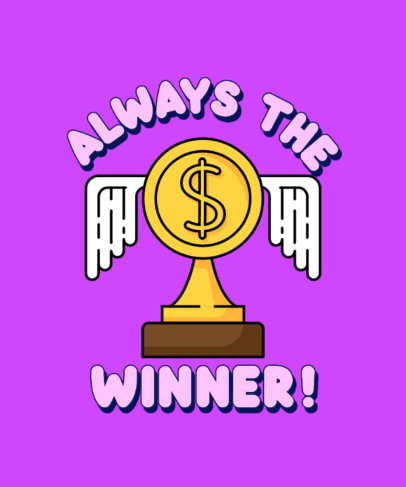 T-Shirt Design Creator Featuring a Flying Coin Illustration Inspired by Mario Kart 5689c