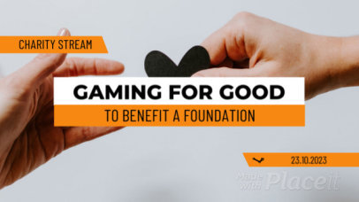 Twitch Screen Video Generator to Promote a Charity Stream 1047a 6861
