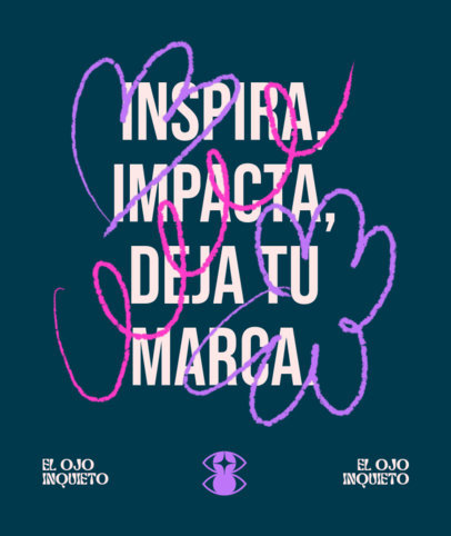 Inspiring Tote Bag Design Maker Featuring a Quote and Colorful Graphics