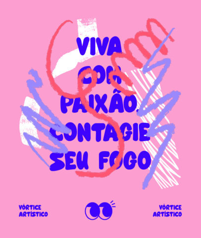 Tote Bag Design Maker With Chaotic Artistic Doodles and a Quote