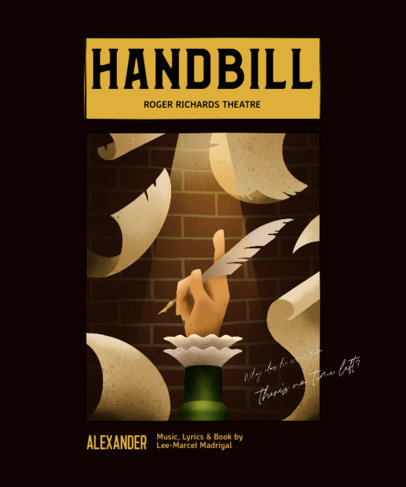 T-Shirt Design Generator Featuring a Musical Theater Theme 5932a