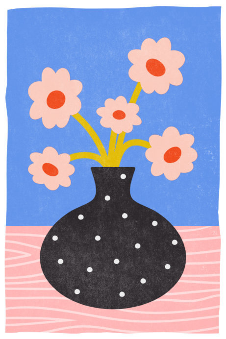 Placeit - Floral Poster Generator Featuring a Nice Painting
