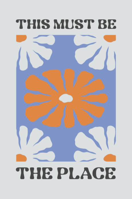 Placeit - Poster Design Generator With Flower Graphics and a Quote