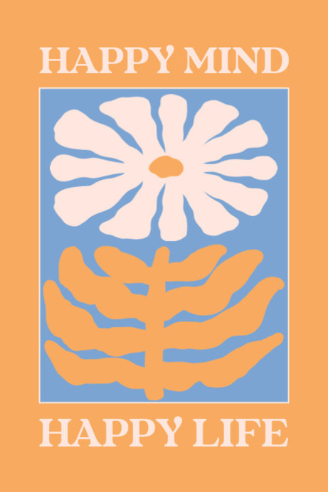 Placeit - Quote-Themed Poster Generator Featuring Flower Graphics