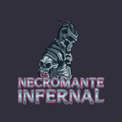 Gaming Logo Creator with a Skeleton Character Inspired by Diablo 5927c